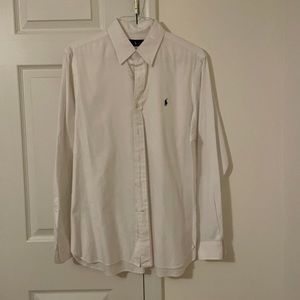Ralph Lauren white button down shirt.